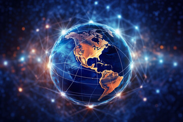 Fototapeta premium Communication technology for internet business