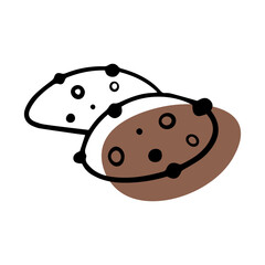 Doodle cookies. Christmas cookies. Sweets for children