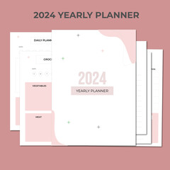 2024 Yearly planner template