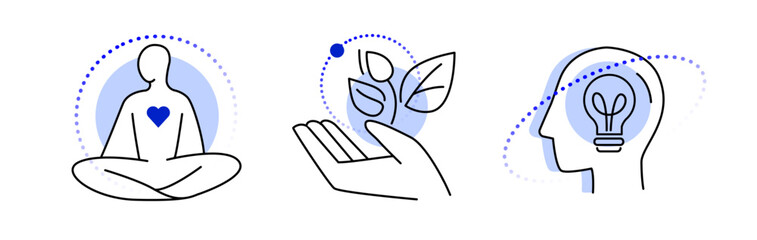 Outline elf-improvement icons