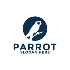 Creative Parrot logo vector, Bird logo design template