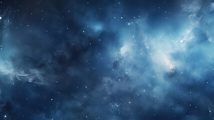 Galactic Space Background with Stars