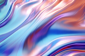 Obraz premium background, abstract, iridescent holographic gradient, colourful structure of water glossy