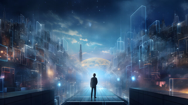 Digital transformation concept. generative ai.