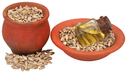 Sunflower seed with oil