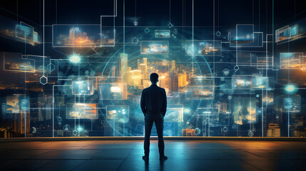 Digital transformation technology strategy, IoT, internet of things. transformation of ideas and the adoption of technology in business in the digital age, enhancing global business ca. generative ai.