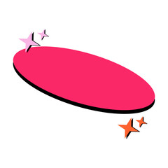 Retro Oval Shape Element