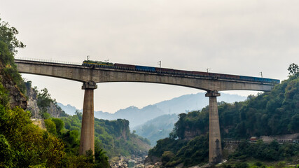 Jammu - A bridge on the Jammu Udhampur Srinagar Baramulla Rail Link built by Indian Railways