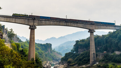 Jammu - A bridge on the Jammu Udhampur Srinagar Baramulla Rail Link built by Indian Railways