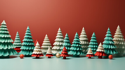 AI art  Christmas themed background クリスマスがテーマの背景
