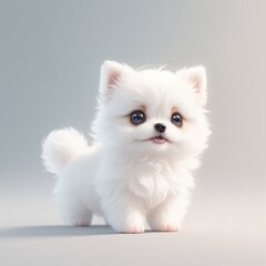 Fototapeta na wymiar a 3d cute dog animation
