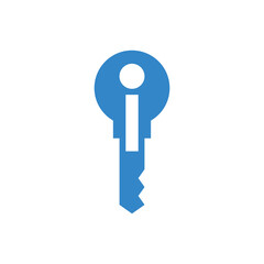 Key logo with letter i