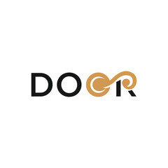 
Door wordmark logo icon vector template.eps