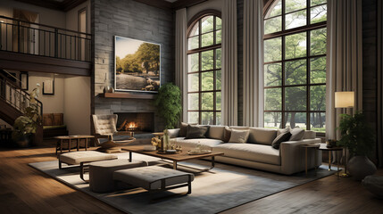 Fototapeta premium modern living room