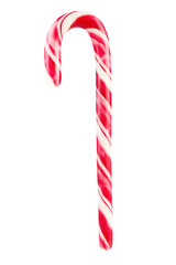 Christmas lollipop isolated on transparent background.