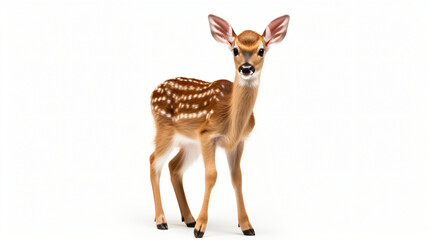 Baby Deer on white background
