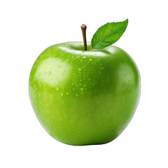 Green Apple Isolated on Transparent or White Background, PNG