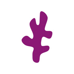 Shapes in trendy riso graph print texture style. Vector Illustration