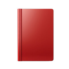 Red Paperback Book Isolated on Transparent or White Background, PNG