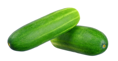 Cucumbers isolated on the white background