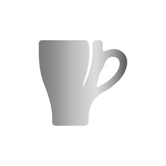 silver coffee cup icon