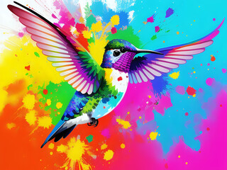 Obraz premium bunter Kolibri
