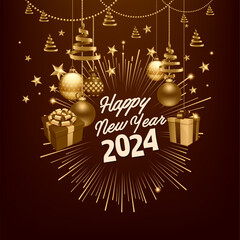 happy new year 2024 design