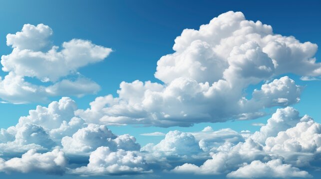 White Fluffy Cloud Clean Blue Sky, HD, Background Wallpaper, Desktop Wallpaper 