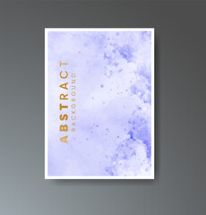 Cover template with watercolor background. Design for your cover, date, postcard, banner, logo.