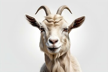 frunt on goat,portrait of a goat with png
