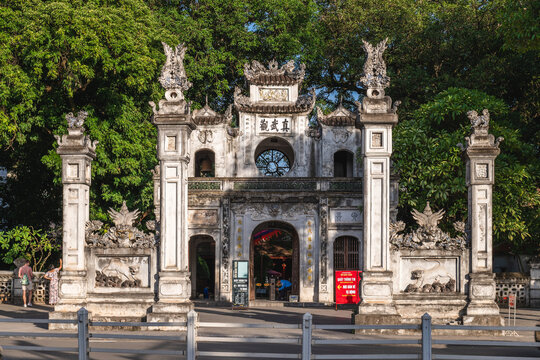 November 17, 2023: Quan Thanh Temple, aka Tran Vu Temple, a Taoist temple located in Hanoi, Vietnam dated to the 11th century. It was dedicated to Xuan Wu, one of the principal deities in Taoism.