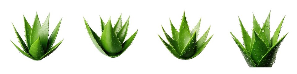 Aloe vera a tropical plant is a useful herbal medicine for skin and hair treatment Transparent Background PNG
