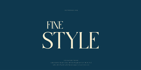 Hand drawn elegant alphabet letters font and number. Classic Lettering Minimal Fashion Designs. Typography modern Sen serif fonts regular decorative vintage concept. vector illustration © SyedMuhammad