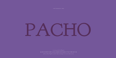 Hand drawn elegant alphabet letters font and number. Classic Lettering Minimal Fashion Designs. Typography modern Sen serif fonts regular decorative vintage concept. vector illustration