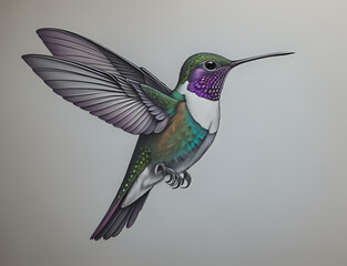 Fototapeta premium fliegender Kolibri