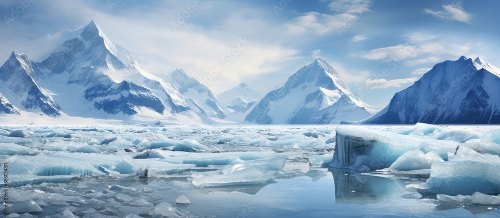 Canvas Prints Glacier in Tibet, China's Himalayas.