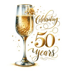 Elegant 50th Anniversary Toast