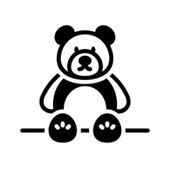 Solid black icon for Toy