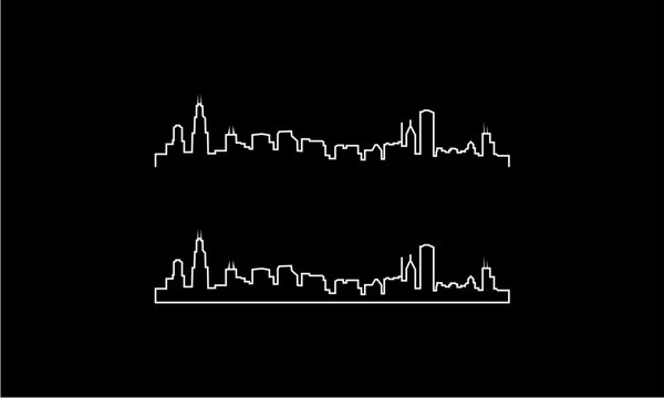 Chicago skyline logo design