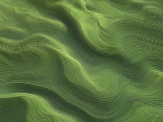 Obraz premium Background concept - Erosion - Aerial view of hilly landscape mountainous territory - 3D rendering digital terrain model with hypsometric colorization green, bump