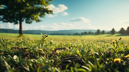 Obraz premium Trees Field, HD, Background Wallpaper, Desktop Wallpaper 