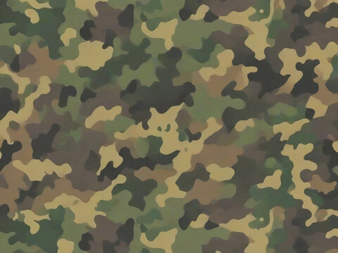 Full seamless abstract military green color camouflage skin pattern for decor and textile. Army masking design for hunting textile fabric printing and wallpaper. Design for fashion and home design.
