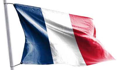 france flag with transparent background.