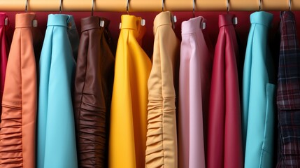 Rack Trendy Clothes Room Closeup, HD, Background Wallpaper, Desktop Wallpaper 