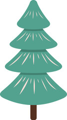 Unique Christmas Tree Illustration