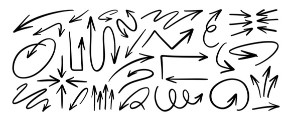 Hand drawn doodle vector set. Collection of cute hand drawn doodle.