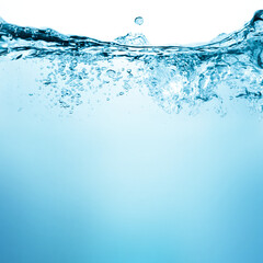 Water splash isolated over transparent PNG