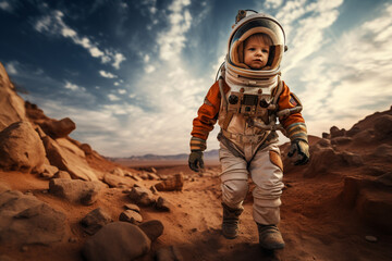 A child astronaut's ambition is to explore other planets.