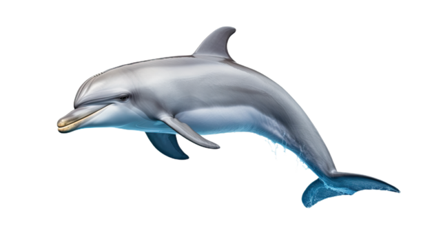 Dolphin. Isolated on Transparent background.	