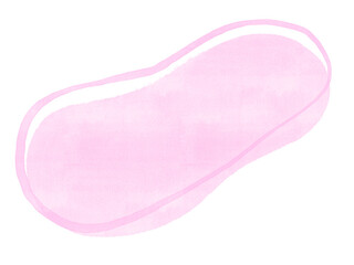 Abstract watercolor stain organic freeform shape with line